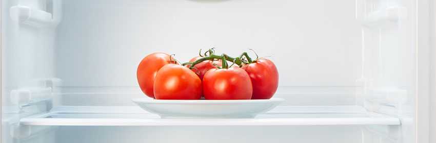 cà chua trong tủ lạnh của bạn