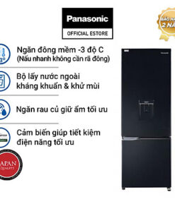 Tủ Lạnh 2 Cánh Panasonic 322 Lít NR-BC360QKVN ngăn đá dưới - Ngăn đông mềm chuẩn - Hàng chính hãng