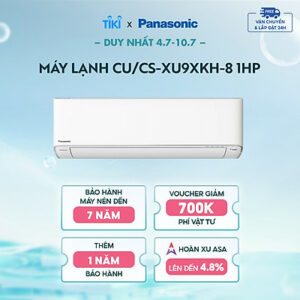Máy lạnh Panasonic CU/CS-XU9XKH-8 - Một chiều - Inverter cao cấp AERO Series - Hàng chính hãng - 1 HP