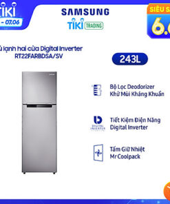 Tủ lạnh Samsung Inverter 234 lít RT22FARBDSA