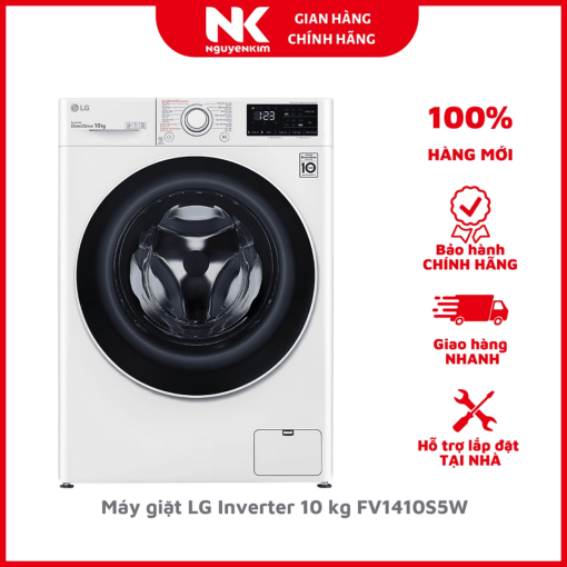 Máy giặt LG Inverter 10 kg FV1410S5W - Hàng Chính Hãng [Giao hàng toàn quốc]