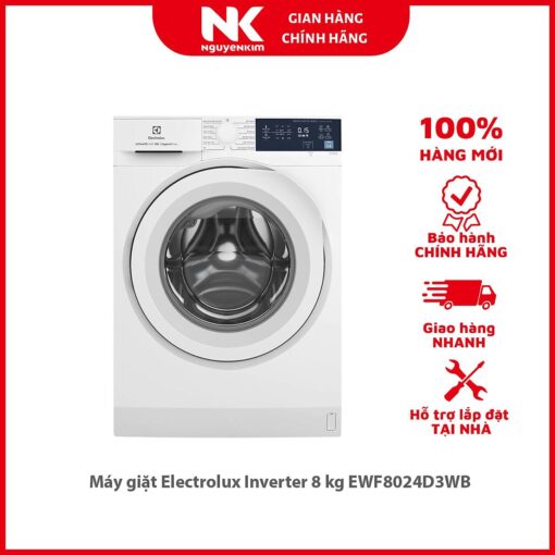 Máy giặt Electrolux Inverter 8 kg EWF8024D3WB - Hàng chính hãng