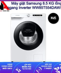 Máy giặt Samsung 8.5 KG lồng ngang Inverter WW85T554DAW/SV - Hàng chính hãng