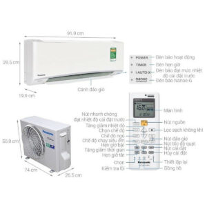 Máy lạnh Panasonic 1 HP Inverter CS-U9XKH-8-HÀNG CHÍNH HÃNG-GIAO HÀNG TOÀN QUỐC