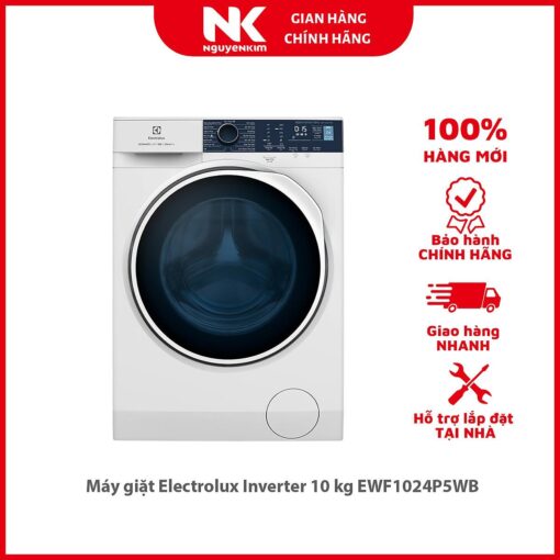 Máy giặt Electrolux Inverter 10 kg EWF1024P5WB - Hàng chính hãng [Giao hàng toàn quốc]