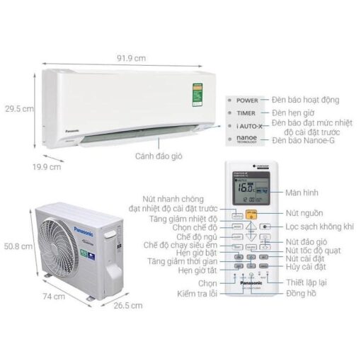 Máy lạnh Panasonic 1 HP Inverter CS-XPU9XKH-8-HÀNG CHÍNH HÃNG-GIAO HÀNG TOÀN QUỐC