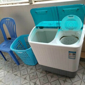 gd40 Máy giặt mini tự động 2 lồng (giặt và vắt) thông minh dành cho bé, sinh viên, nhà ít người giặt đồ lót