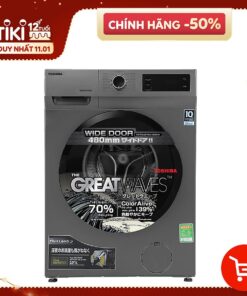 Máy giặt Toshiba Inverter 8.5 kg TW-BK95S3V(SK) lồng ngang- Hàng chính hãng - Giao tại Hà Nội và 1 số tỉnh toàn quốc