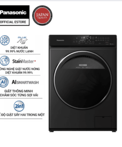 Máy Giặt Cửa Trước Panasonic 10,5 Kg NA-V105FR1BV (Đen) - Diệt khuẩn đến 99.99% - Tính năng sấy tiện ích - Hàng Chính Hãng - Giao Toàn Quốc