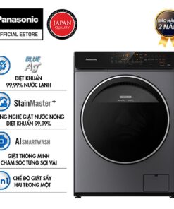 Máy Giặt Cửa Trước Panasonic 10 Kg NA-V10FC1LVT (Xám) - Diệt khuẩn đến 99.99% - Tính năng sấy tiện ích - Hàng Chính Hãng - Giao Toàn Quốc