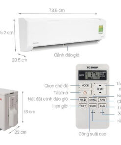 Máy lạnh Toshiba Inverter 1 HP RAS-H10L3KCVG-V Mới 2021 HÀNG CHÍNH HÃNG , CHỈ GIAO HCM