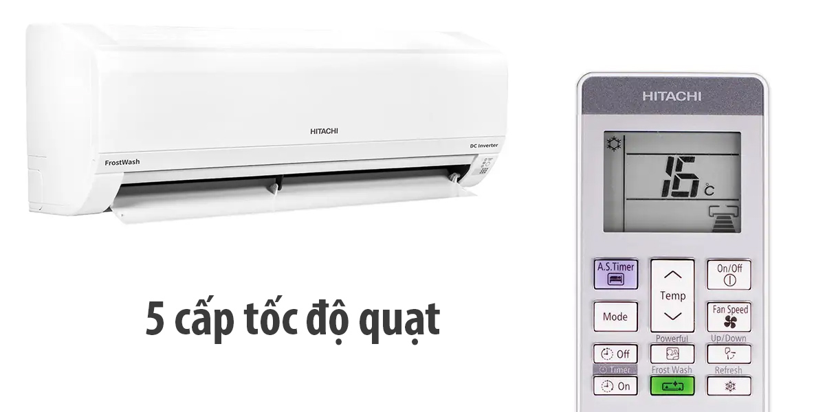 5 cấp tốc độ quạt