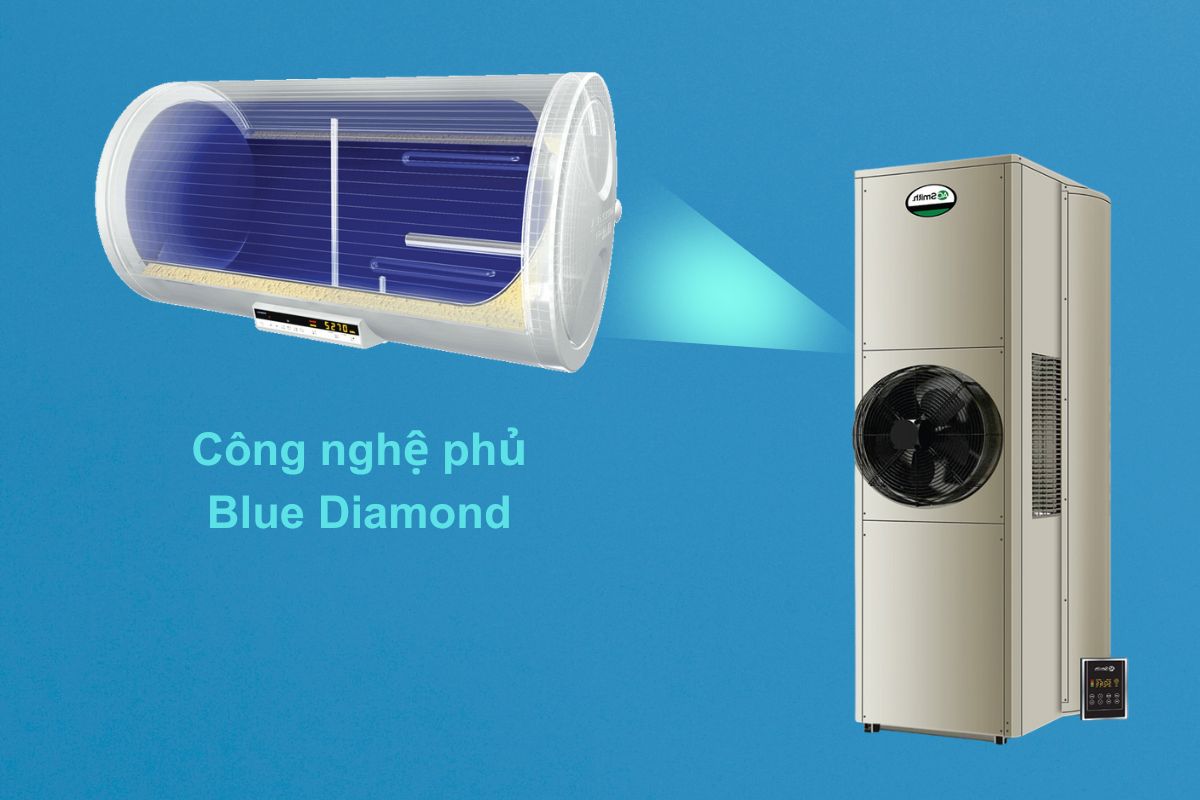  A. O. Smith CAHP1.5DI-80-6-W-1.5HP với công nghệ phủ Blue Diamond