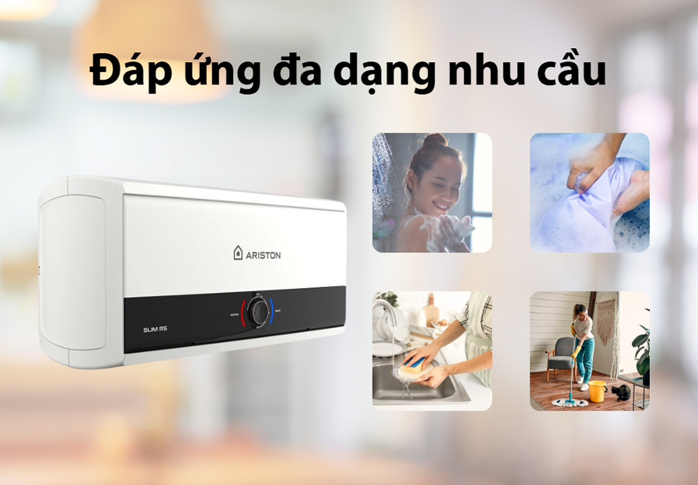 Ariston SLIM3 15 RS VN đáp ứng đa dạng nhu cầu