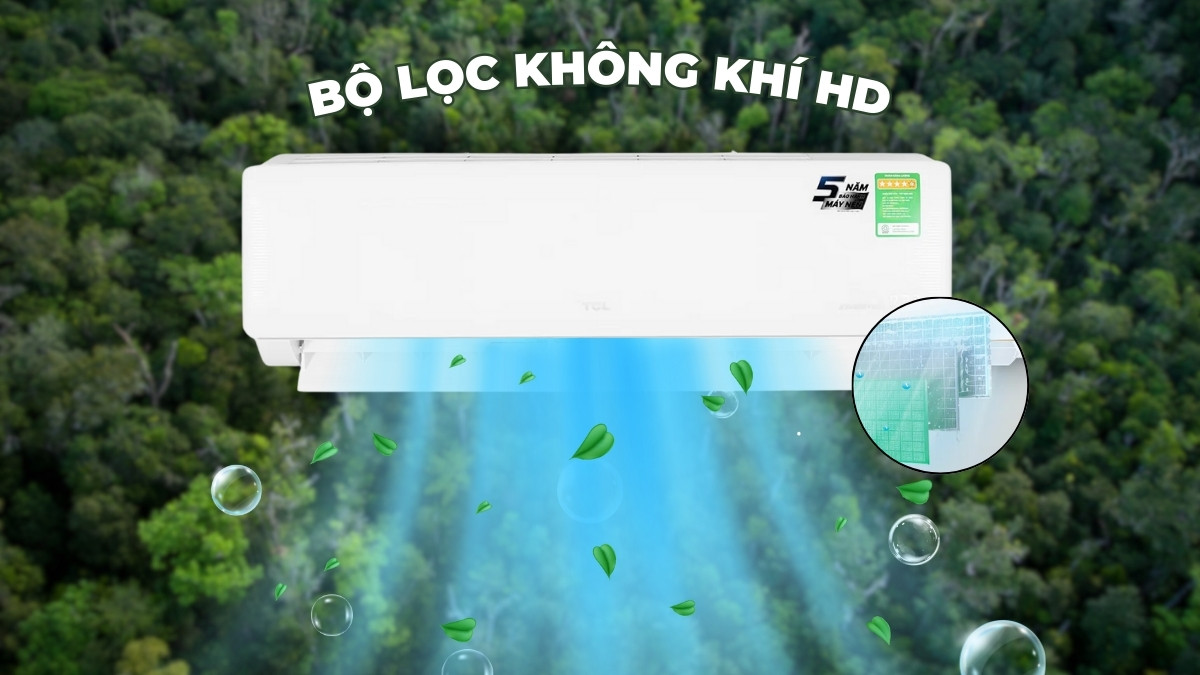 Bộ lọc HD duy trì không gian phòng sạch sẽ, trong lành