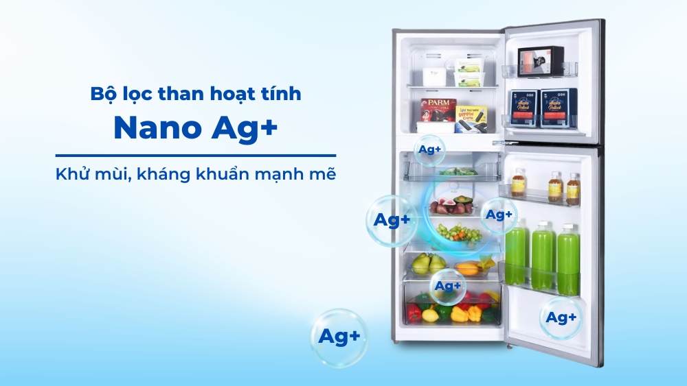 Bộ lọc than hoạt tính Nano Ag+ khử mùi mạnh mẽ