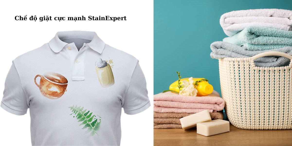 Chế độ giặt cực mạnh StainExpert