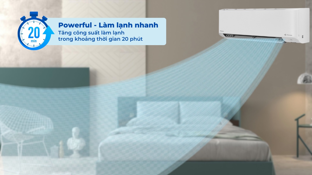 Chế độ làm lạnh nhanh trong 20 phút - Powerful