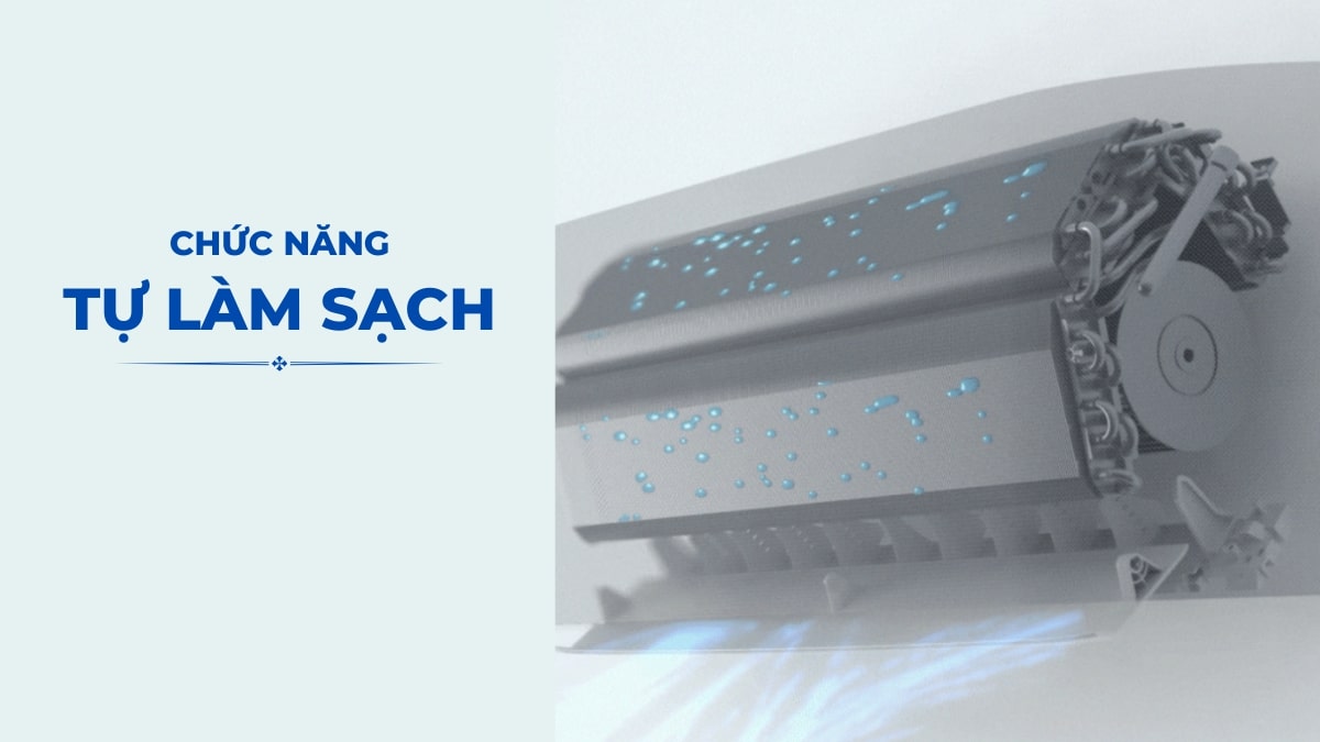 Chức năng tự làm sạch góp phần giữ gìn không khí trong lành