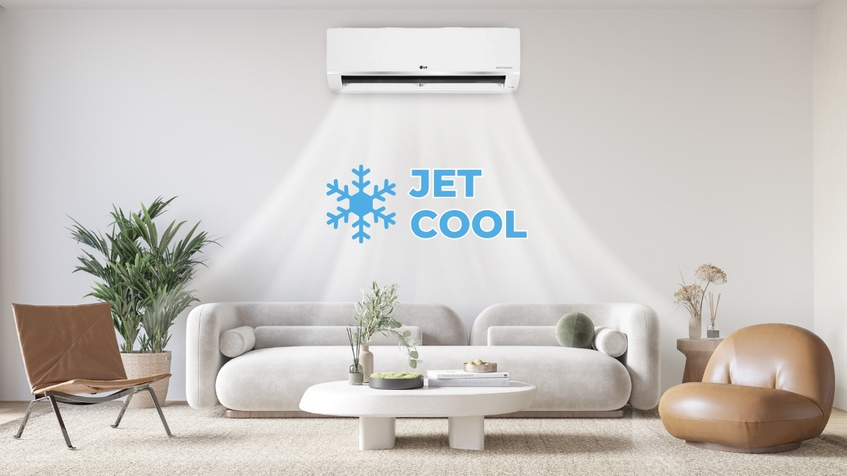 Công nghệ Jet Cool giúp thiết bị làm mát nhanh chóng toàn bộ căn phòng