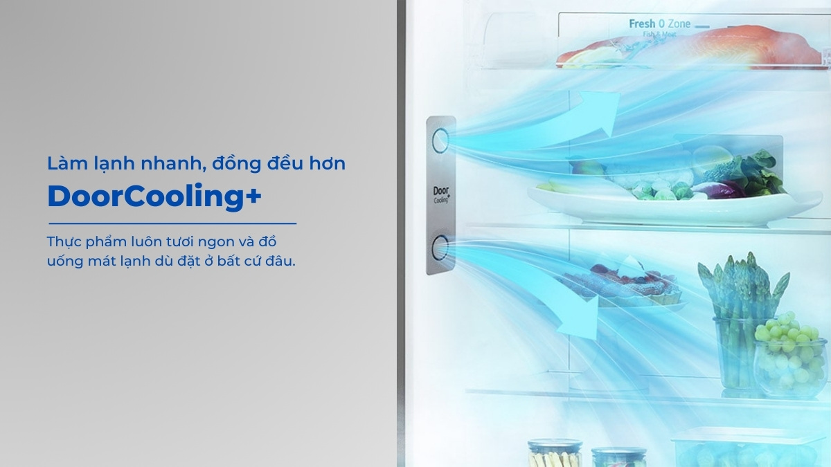 Công nghệ DoorCooling+ làm lạnh từ cửa