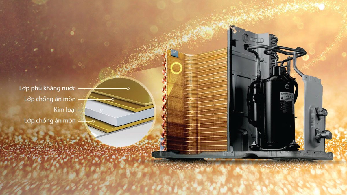Công nghệ Gold-Fin chống ăn mòn hiện đại