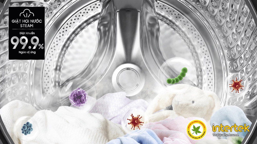 Công nghệ giặt hơi nước diệt khuẩn Hygiene Steam