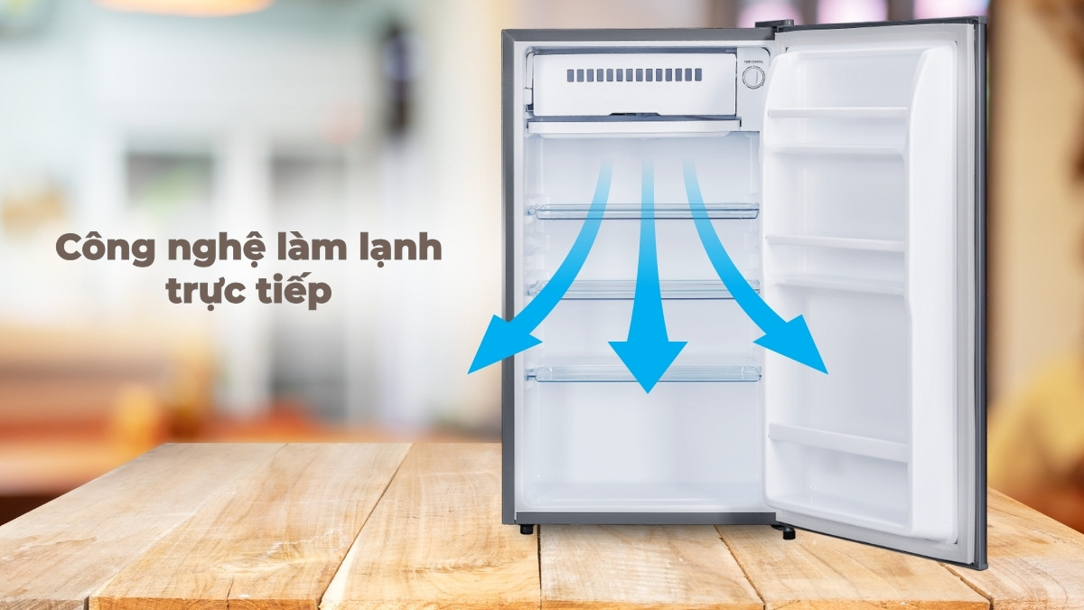 Công nghệ làm lạnh trực tiếp giúp thực phẩm được làm lạnh nhanh chóng