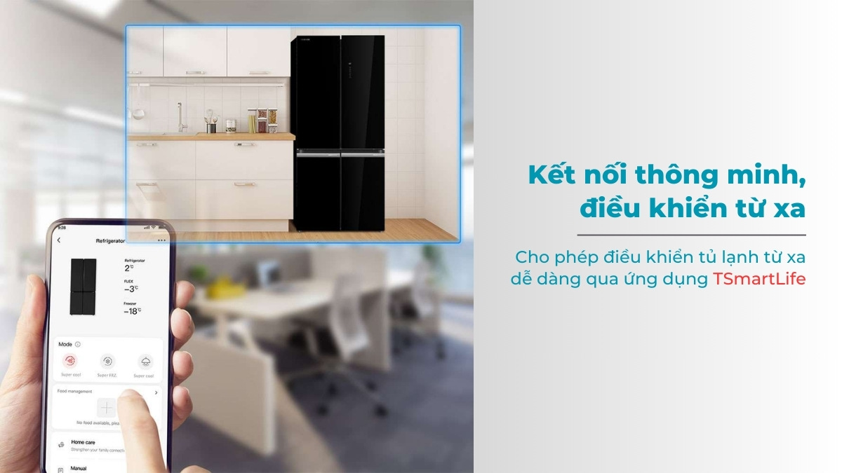 Điều khiển tủ lạnh từ xa qua ứng dụng TSmartLife