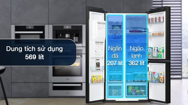 Dung tích sử dụng lớn dành cho gia đình đông thành viên