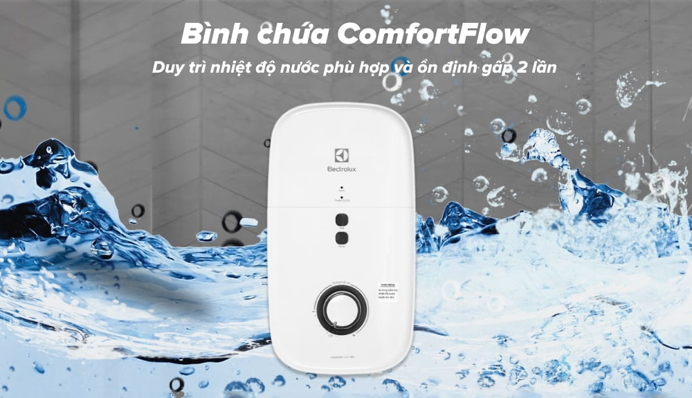 Electrolux EWE451KB-DWG2 được tích hợp bình chứa ComfortFlow