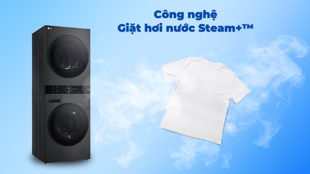 Công nghệ giặt hơi nước Steam+TM