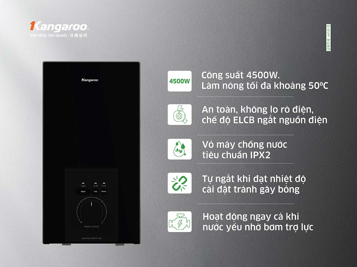 Kangaroo KGWD45P2 công suất 4500W