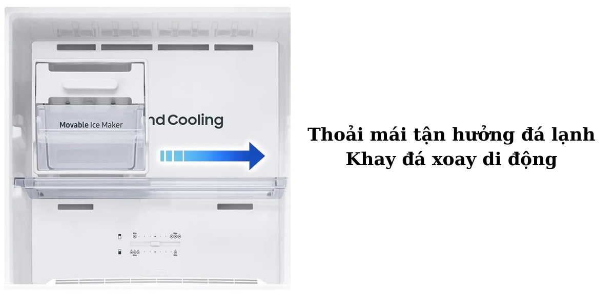 Khay đá xoay di động thoải mái tận hưởng đá lạnh cho mùa hè