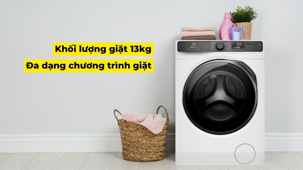 Máy sở hữu khối lượng giặt lớn