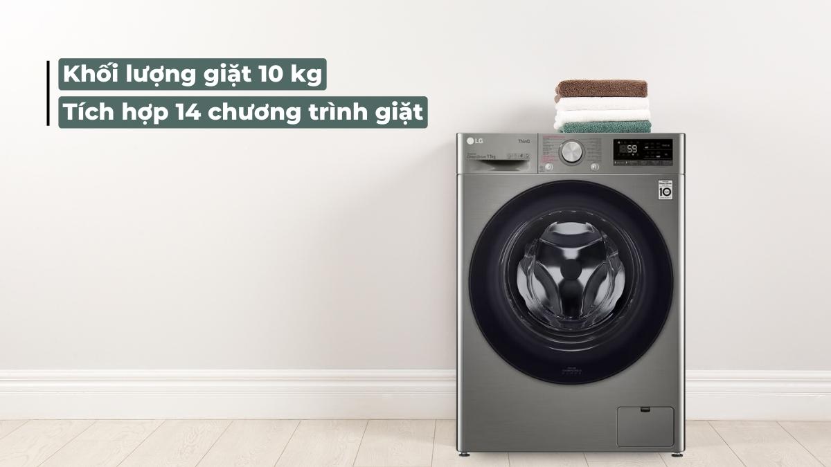 Máy có khối lượng giặt lớn, chương trình giặt đa dạng