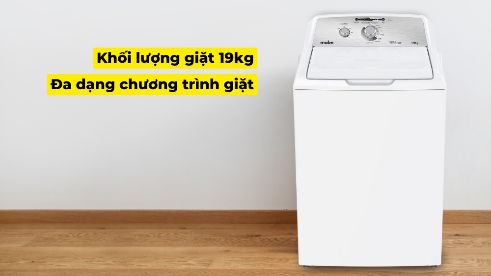 Máy sở hữu khối lượng giặt lớn