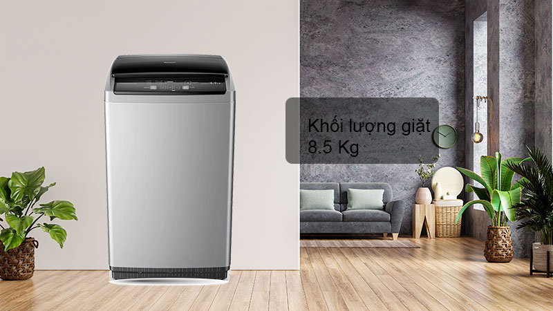 Khối lượng giặt 8.5 Kg phù hợp với gia đình có tầm 3 – 5 người