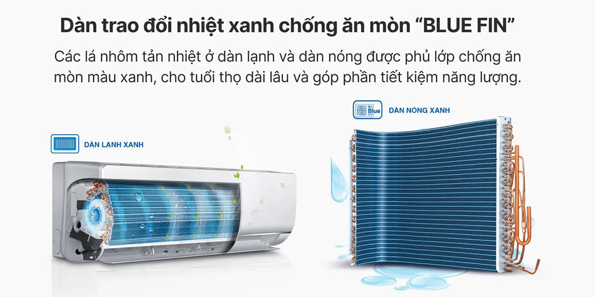 Lá tản nhiệt bằng Nhôm phủ BlueFin