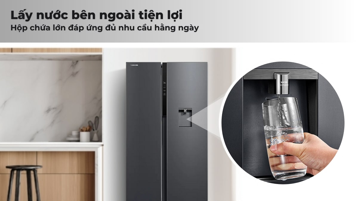 Vòi lấy nước bên ngoài tiện lợi