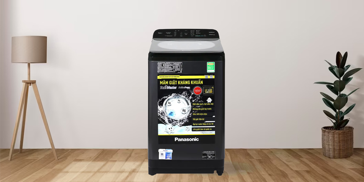 Máy Giặt Panasonic 9 Kg NA-F90A9BRV có thiết kế hiện đại