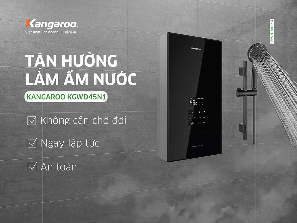 Máy nước nóng trực tiếp Kangaroo KGWD45N1