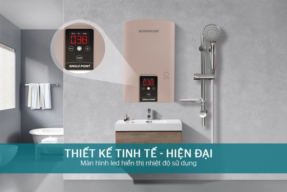 Máy nước nóng trực tiếp Sunhouse SHA-9454EP 4500W
