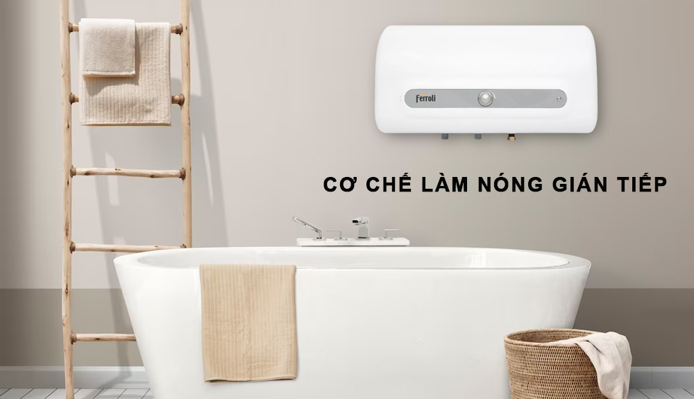 Máy Nước Nóng Ferroli QQ Evo 30L ME có cơ chế làm nóng gián tiếp