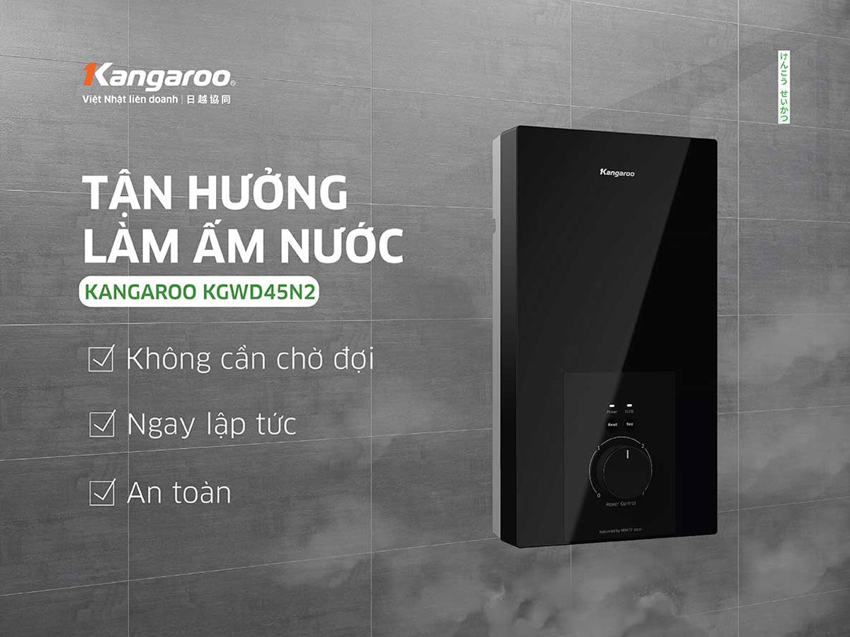 Máy nước nóng trực tiếp Kangaroo KGWD45N2