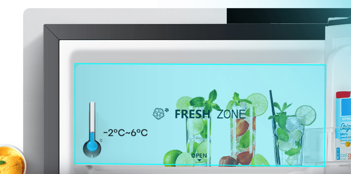 Ngăn Fresh Zone làm lạnh nhanh thực phẩm