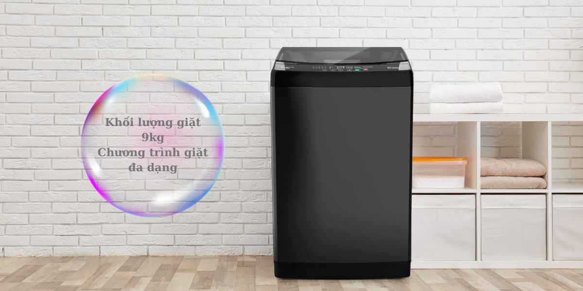 Nhiều chương trình giặt và khối lượng giặt 9kg