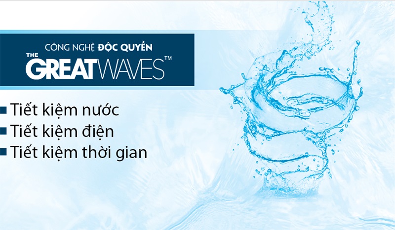 Đánh bay vết bẩn trên quần áo, bảo vệ quần áo bền đẹp nhờ công nghệ The Greatwaves từ AW-DUM1100JV(SG)