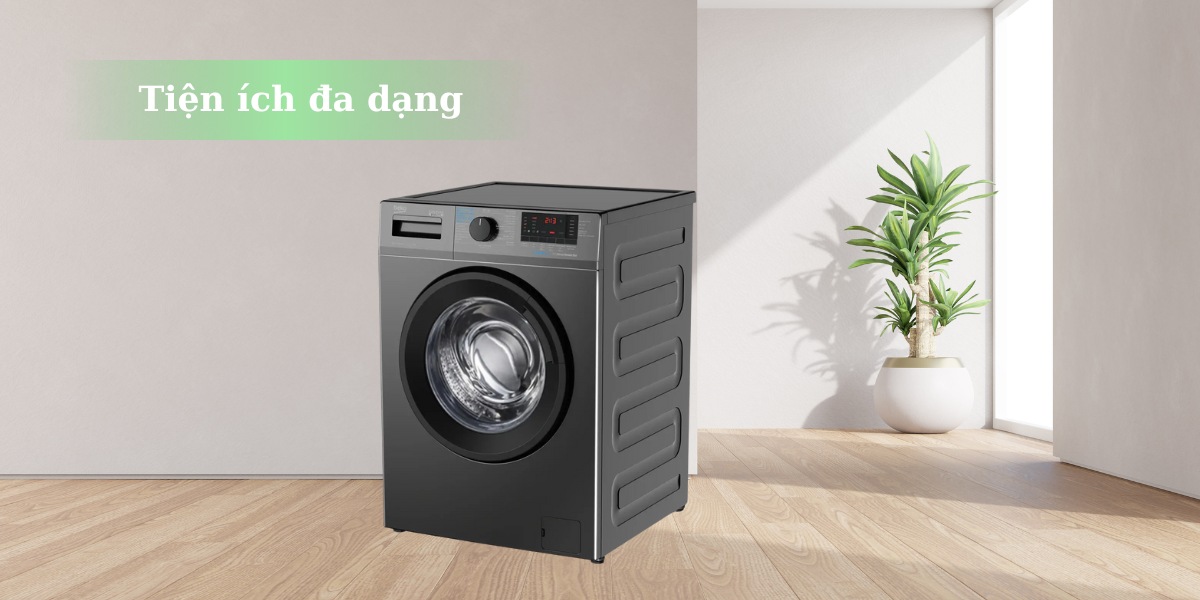 Tiện ích đa dạng trên máy giặt Beko WCV9614XB0STM