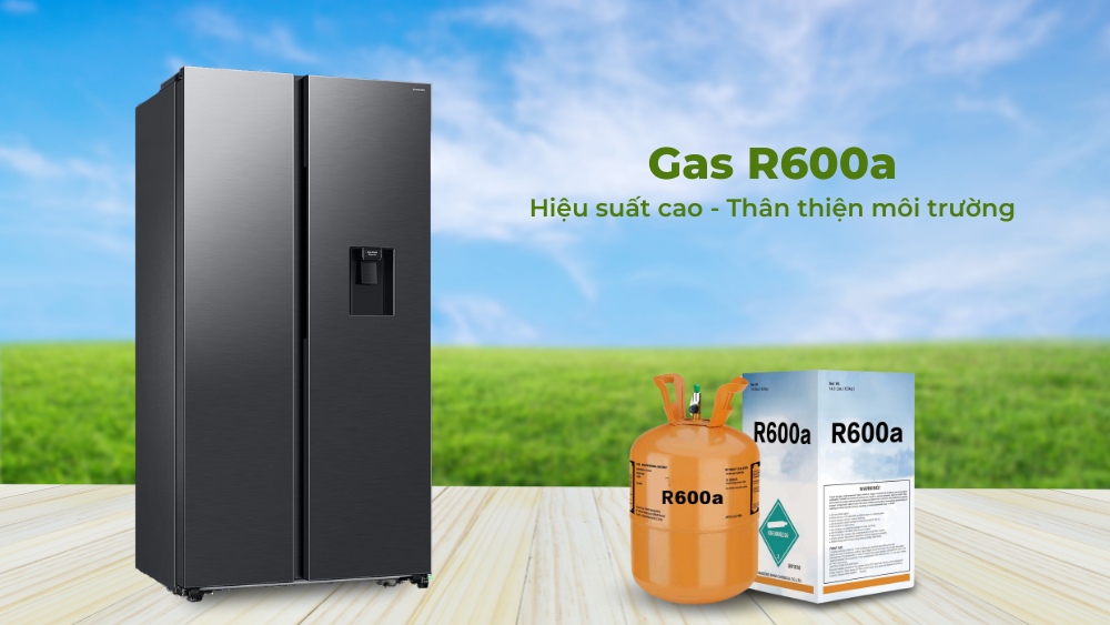 Gas R600a thân thiện môi trường, hiệu suất làm lạnh cao